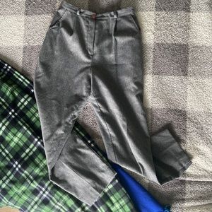 Vintage Wool High Waisted Trousers